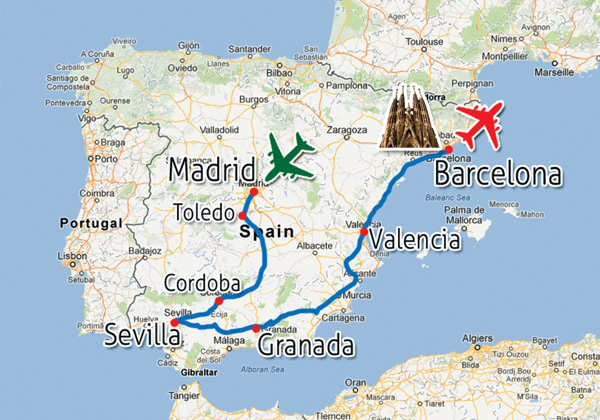 Spania, Marele Tur Spania, Marele Tur