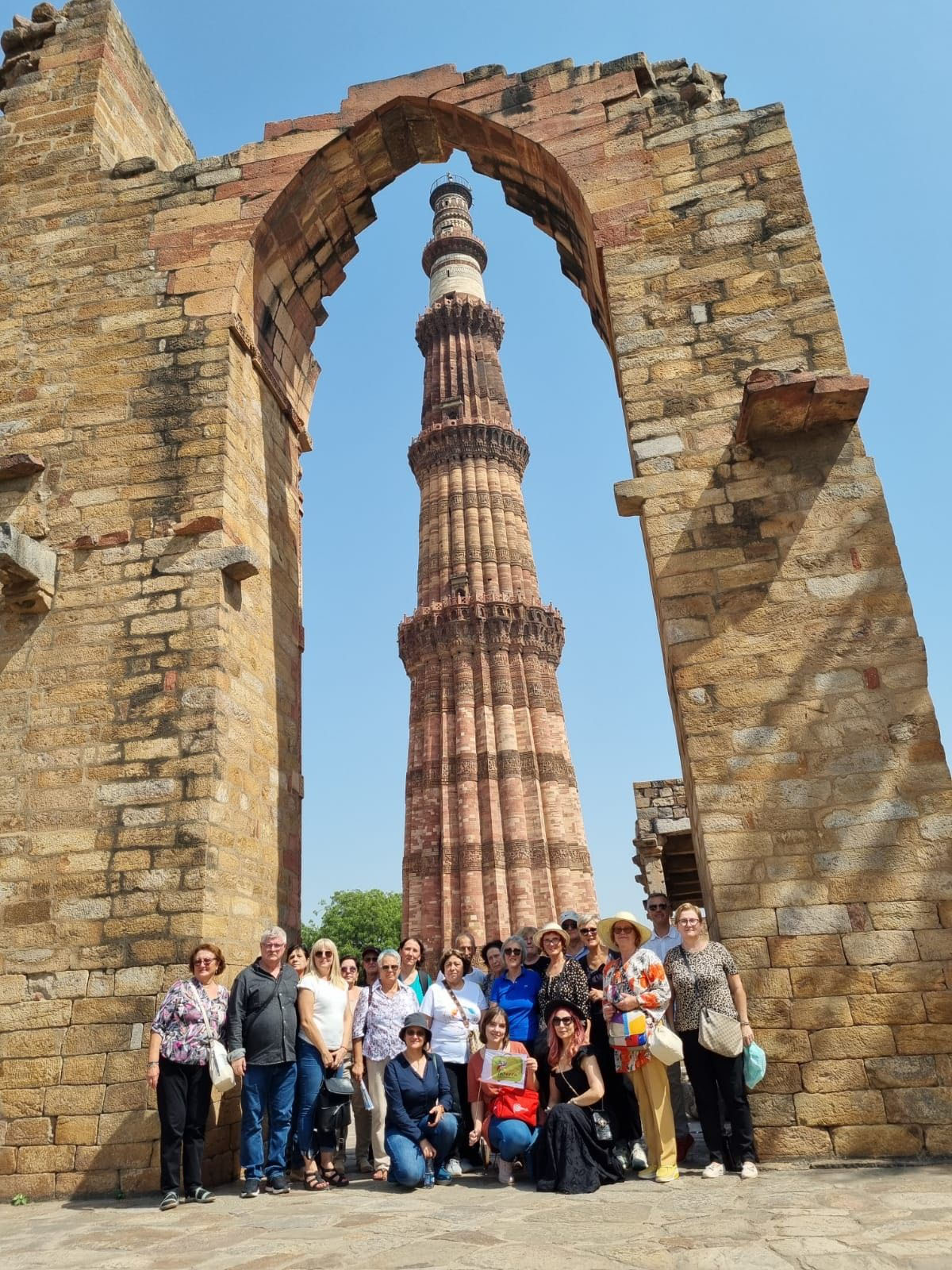 In New Delhi la Qutub Minar