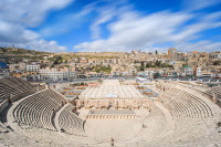 La poalele cetatii se afla Teatrul Roman cu o capacitate de peste 6.000 de locuri, folosit si in ziua de azi pentru evenimente culturale.
