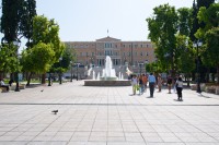 Piata Syntagma cu Palatul Parlamentului
