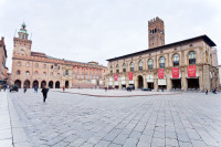 Bologna Piazza Maggiore Palat Accursio Palazzo del Podesta