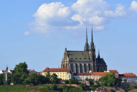 Catedrala Sf. Petru si Pavel de unde putem privi o superba panorama a orasului Brno.
