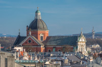 Cracovia panorama Biserica Sf Petru si Paul