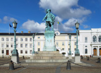 Goteborg Monumentul Regelui Gustav II Adolf