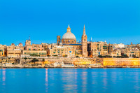 Malta La Valetta apus de soare