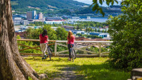 Timp liber la dispozitie dupa care ne indreptam, prin regiunea Trondelag, spre  Steinskjer, oras  situat la extremitatea nordica a Trondheimfjorden la 64 grade nord.