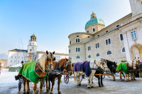 Salzburg Residenzplatz Catedrala