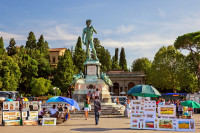 Florenta Piazza Michelangelo, Florenta Statuie David