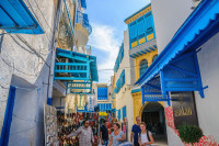 Tunisia Hammamet Medina zidul antic bazar