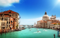 Venetia Grand Canal Bazilica Santa Maria Della Salute