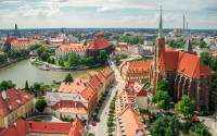 Wroclaw panorama centru vechi