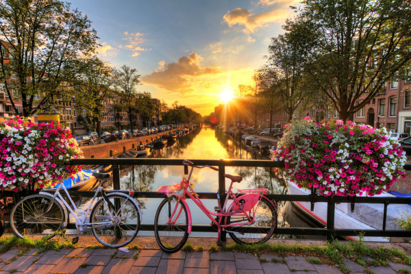 Amsterdam apus de soare