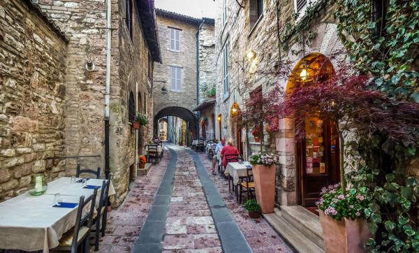 Assisi Cina in orasul vechi