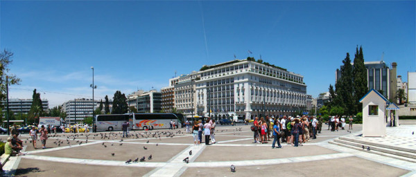 Academia, Universitatea, Biblioteca, Piata Omonia.