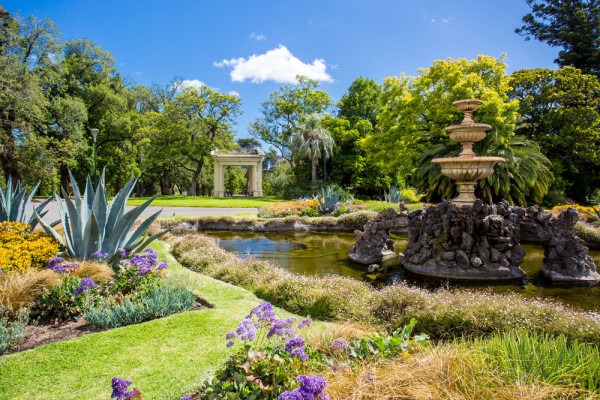 Vom intra apoi sa vizitam minunatele Gradini Fitzroy Garden, locul unde in week-enduri au loc picnicuri si petreceri de nunta, pozele facandu-se printre paturile de flori sau pe magnifica alee a ulmilor.