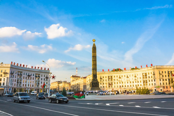 Belarus Minsk Piata Victoriei