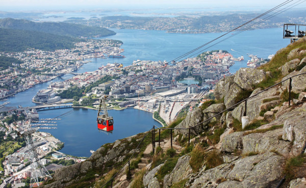 Bergen telecabina Munte Ulriken