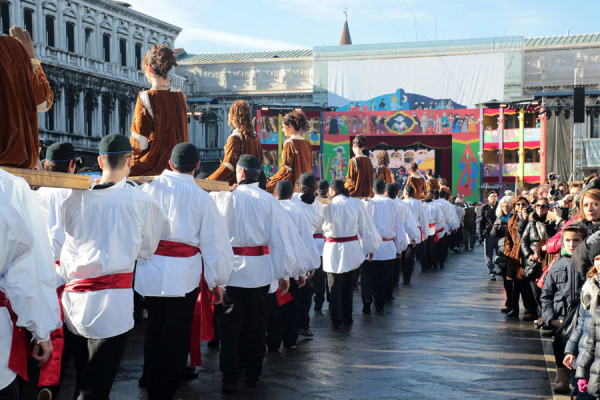 Marele Teatru este cea mai mare scena montata cu ocazia Carnavalului de la Venetia