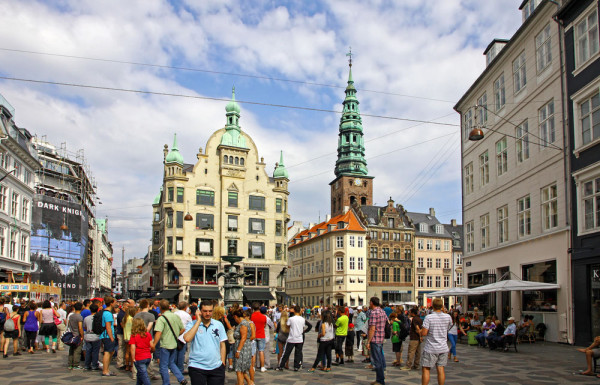 Copenhaga shopping strada Stroget