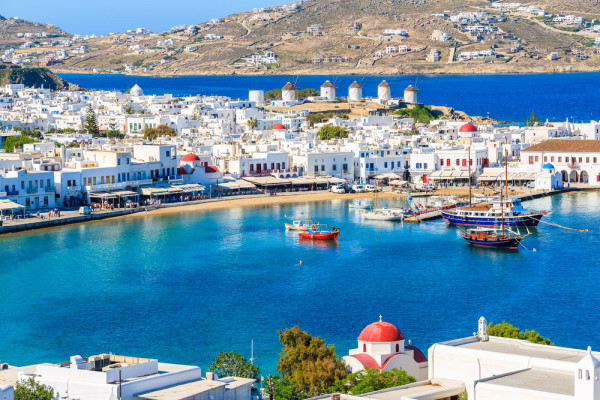 Insula Mykonos vedere Port