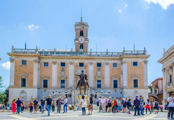 Roma Capitoliu cu Statuia lui Marc Aureliu