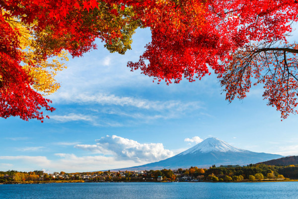 Cu o altitudine de 3,776 m este cel mai inalt si cel mai popular munte din Japonia si este considerat unul dintre cei mai frumosi vulcani din lume. Baza muntelui, care formeaza un cerc aproape perfect, are un diametru de 35–40 km.