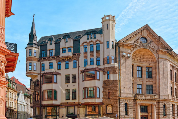 Riga Oras Medieval, Riga Arhitectura Jugendstil