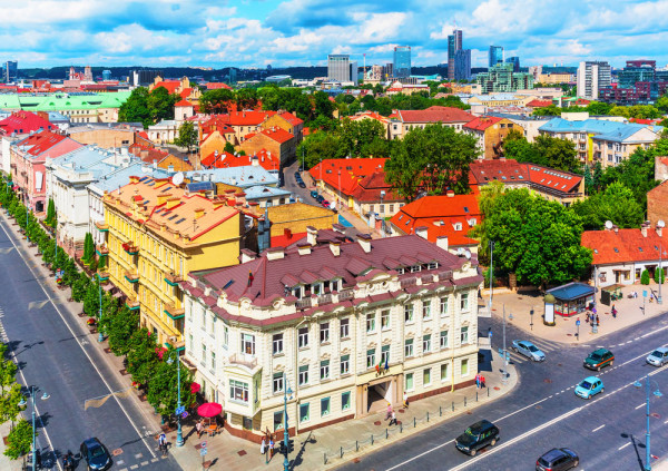 Lituania Vilnius centru vechi vedere
