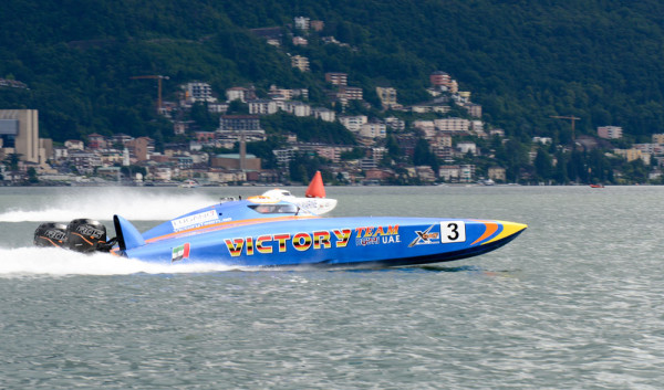 Lugano campionatul XCat World Offshore speed boat