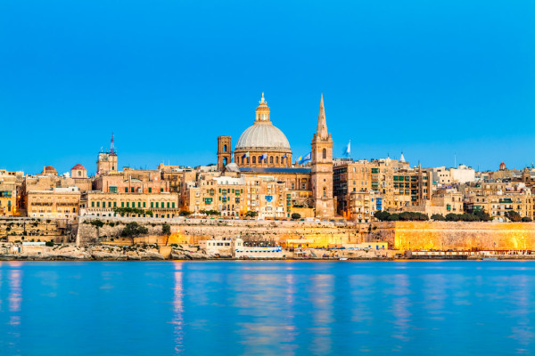 Malta La Valetta apus de soare