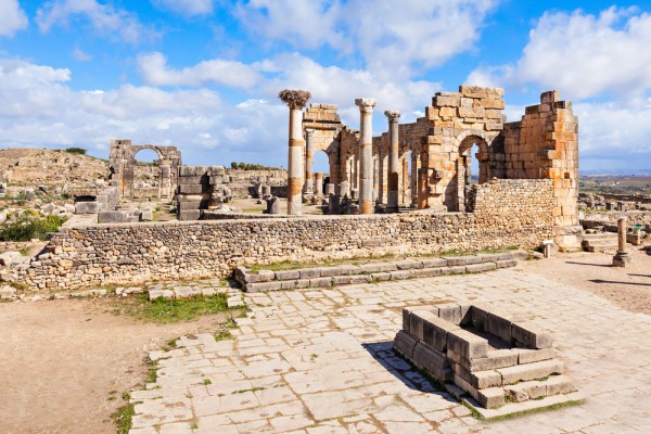 Vom trece si prin Volubilis, un important oras roman. Acesta era centrul administrativ al provinciei Mauretania Tingitana.