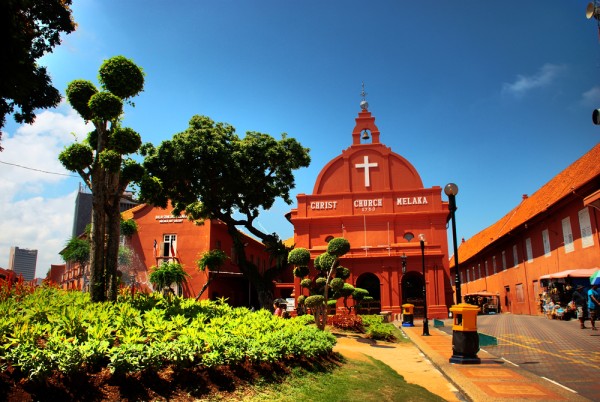 Piata Olandeza cu ale sale atractii: Biserica lui Hristos, cea mai veche biserica protestanta din Malaezia