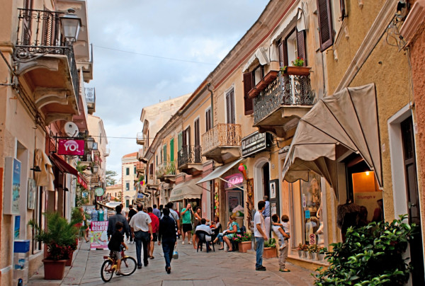 Sardinia La Maddalena Via Garibaldi