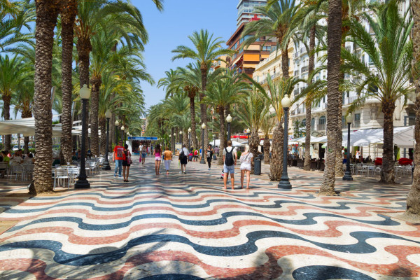 Spania Alicante promenada esplanada