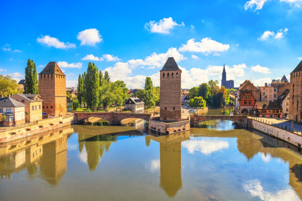 Strasbourg Pod medieval Ponts Couverts