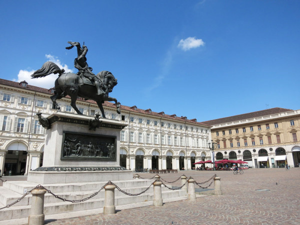 Torino Piazza San Carlo monument Emmanuel Philibert
