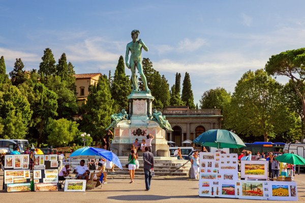 Toscana Florenta Piazza Michelangelo Statuie David