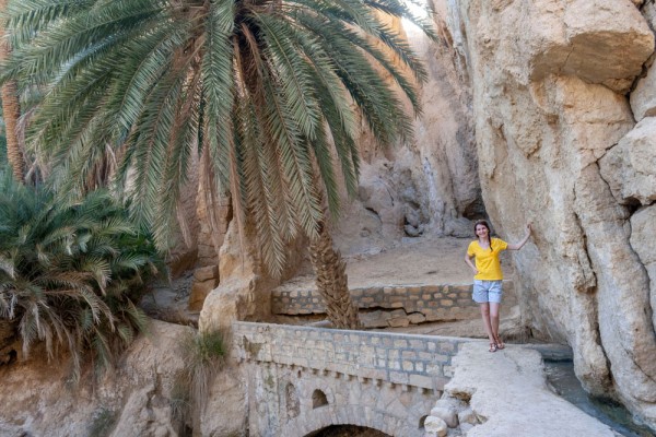 Chebika este considerata cea mai frumoasa oaza din Tunisia avand si o cascada.