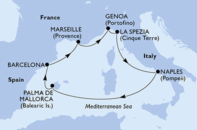 Marea Mediterana MSC Fantasia